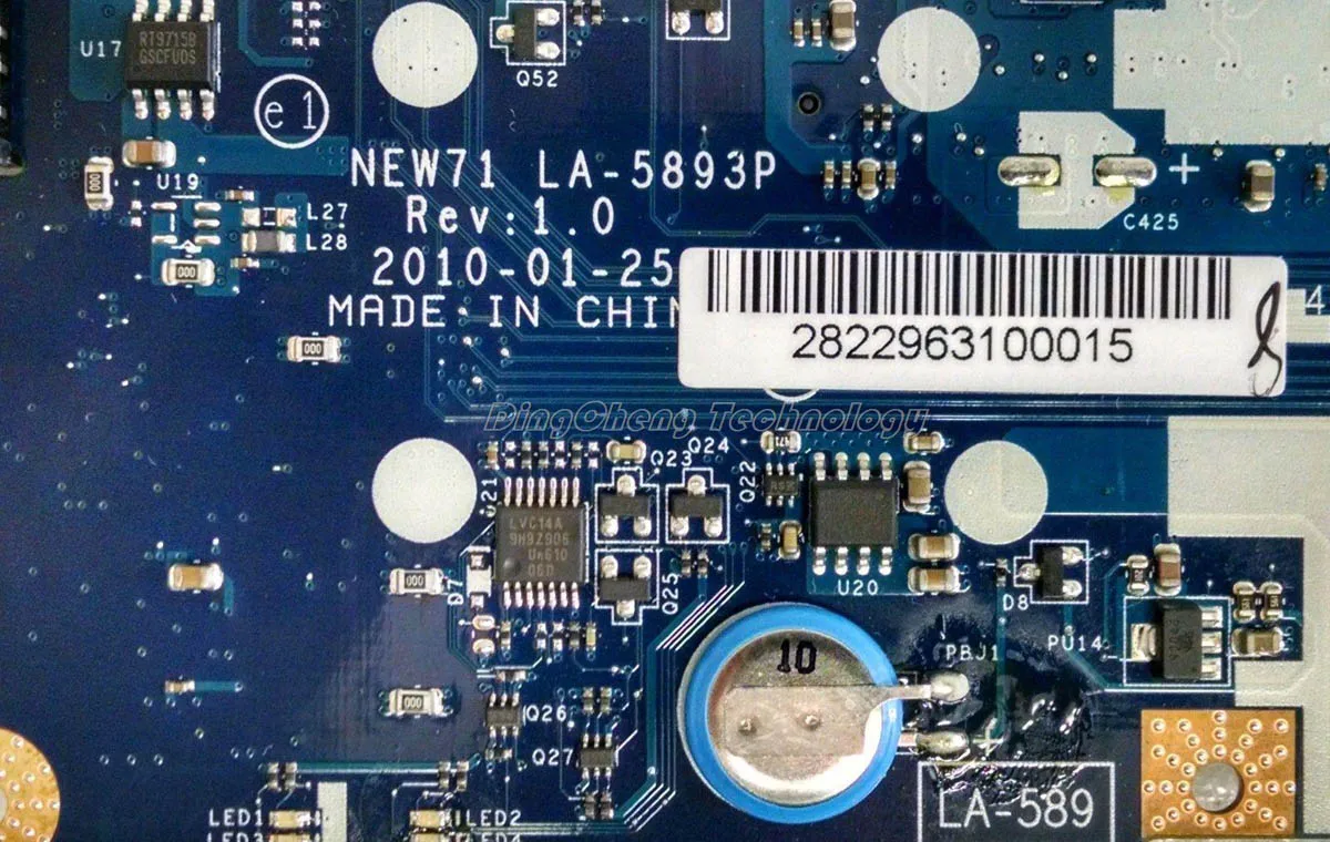 

Laptop Motherboard For Acer 5742 MB.BRB02.001 LA-5893P Mainboard HM55 PGA989 DDR3 GT540M 1GB GPU 100% fully tested