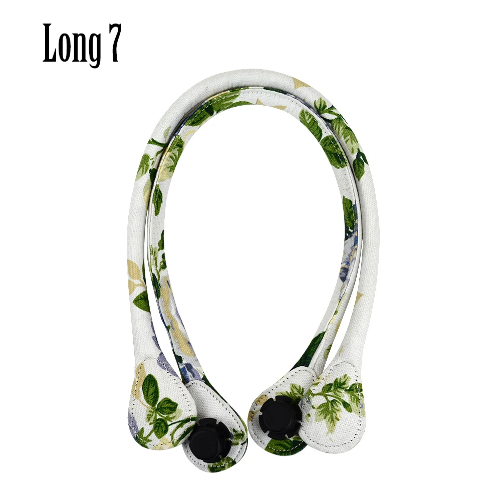 long 7 Короткая Длинная Круглая холщовая тканевая ручка для Obag, Классическая Мини сумка O, женские сумки, сумка через плечо - Цвет: long 7