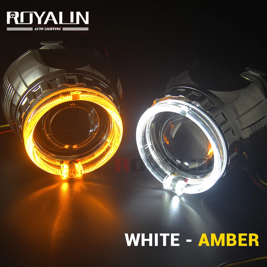 ROYALIN W2 Bi Xenon H1 прожекторный объектив 2 5 мини галогеновые линзы светодиодный