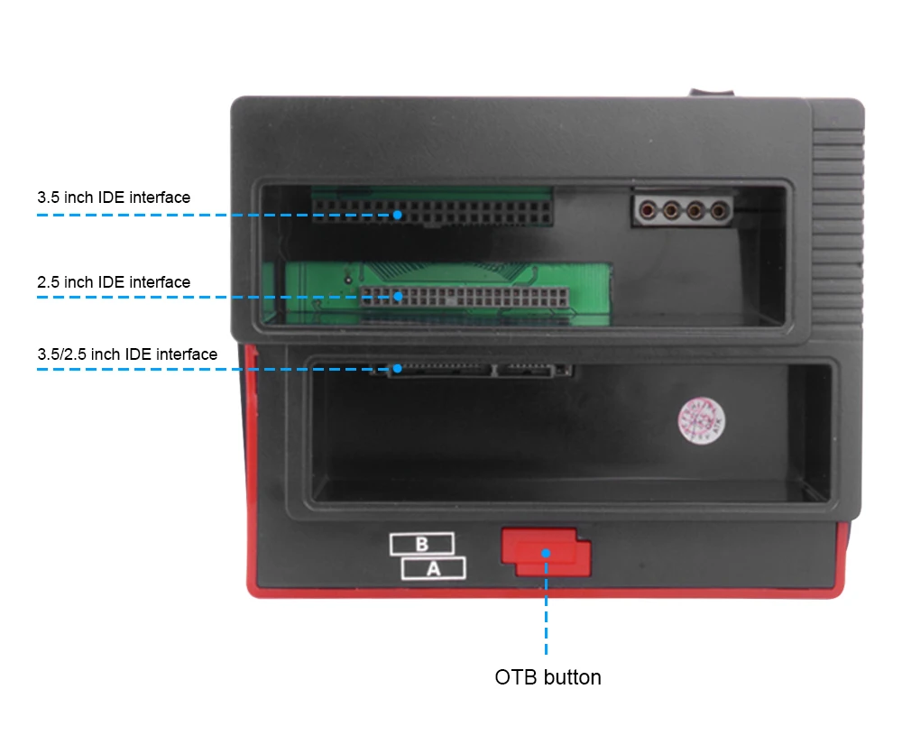 Док-станция DeepFox для HDD 2 5/3 5 дюйма SATA IDE клонированный корпус USB порта 0 хаб типа C