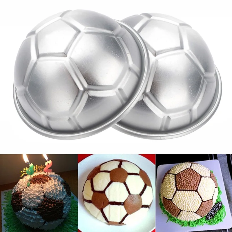 

Diy Cake Baking Mold Non-toxic Aluminum Birthday Cake Decorating Mold Jello Chocolate Football Shaped Baking Pan For Kitchen