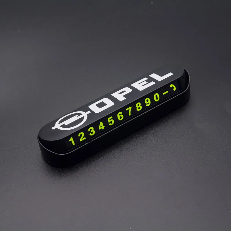 Автомобильный Стайлинг карточка с телефоном для временной парковки номерного