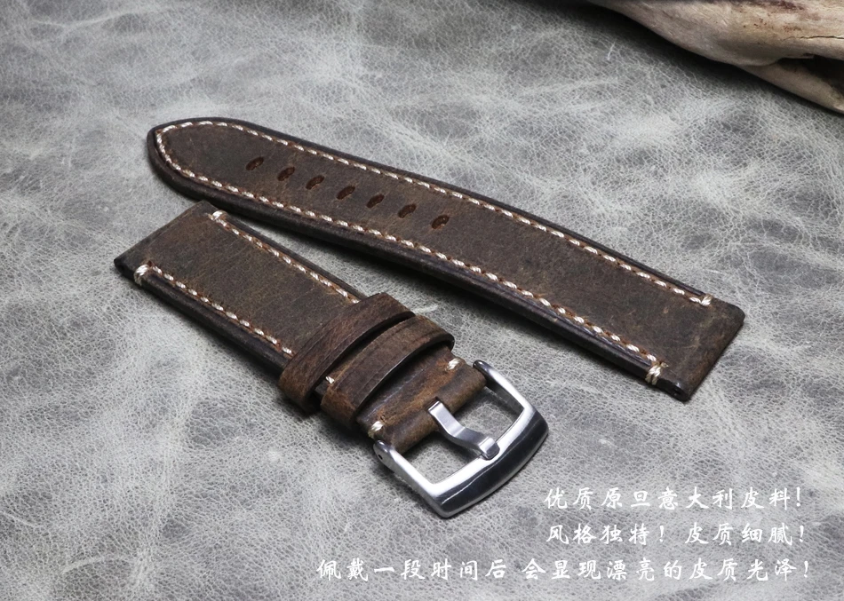 Ремешок из натуральной кожи для Samsung Galaxy Watch 3 Active 2 42/46 мм Gear S2/S3 Correa Huawei GT Amazfit GTR