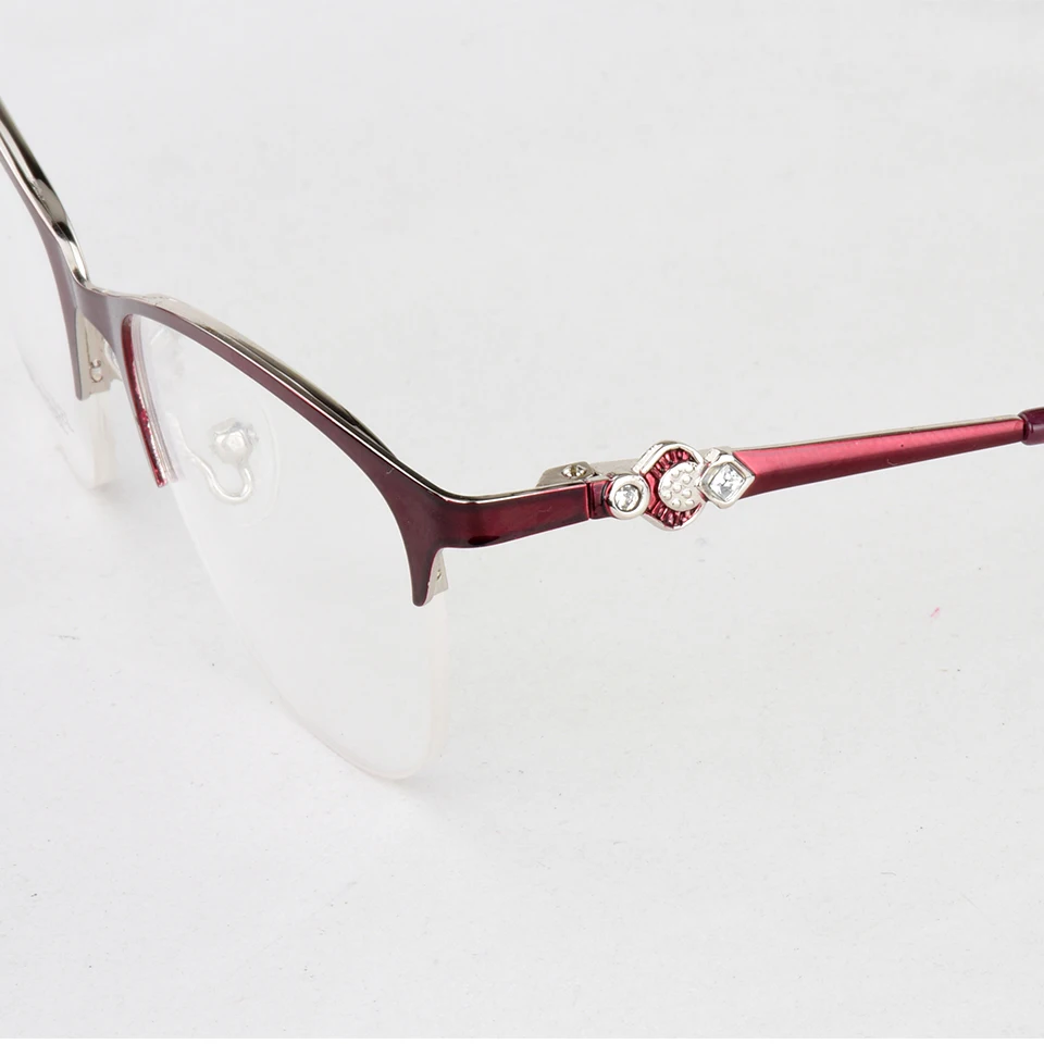 Оптические очки оправа для очков женские металлические полуоправы чтения