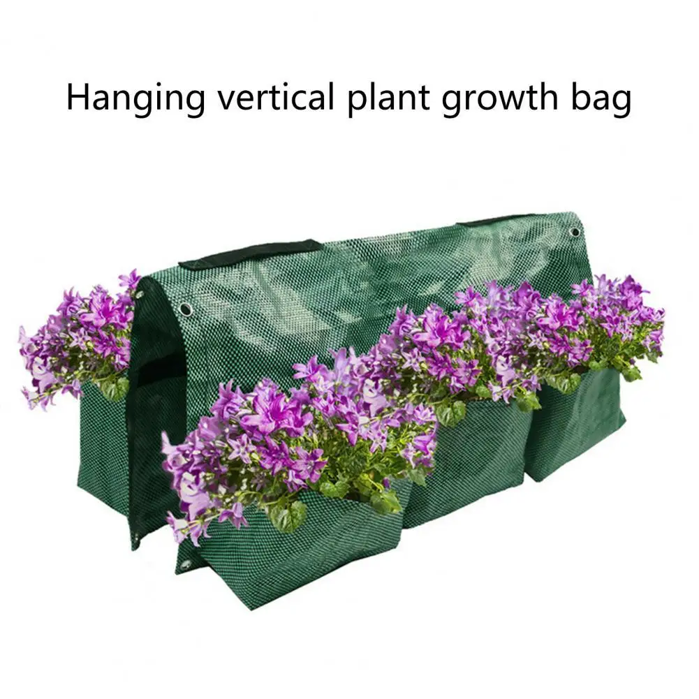 

PP Great Double Sided Hanging Planting Bags Reusable Grow Bags Eco-friendly for Yard