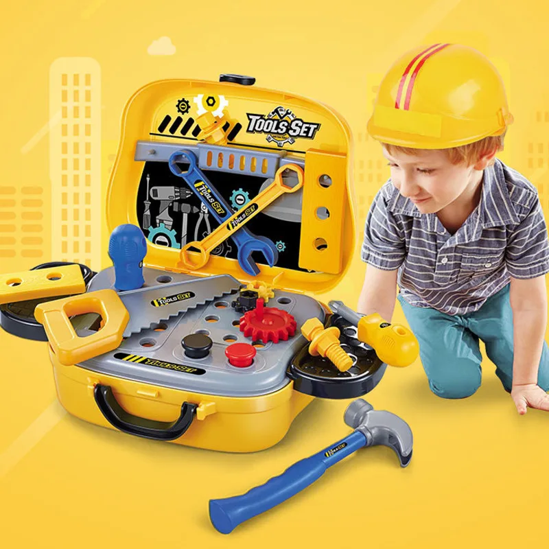 Новые детские игрушки Инструменты для ремонта Ax столярное дело Пластик