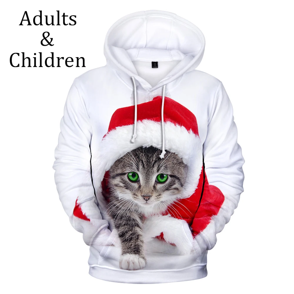 

New Creative Harajuku Christmas Comfortable Christmas 3D Hoodies Children Men women kid boy girl 3D Hooded pullovers Sweatshirt