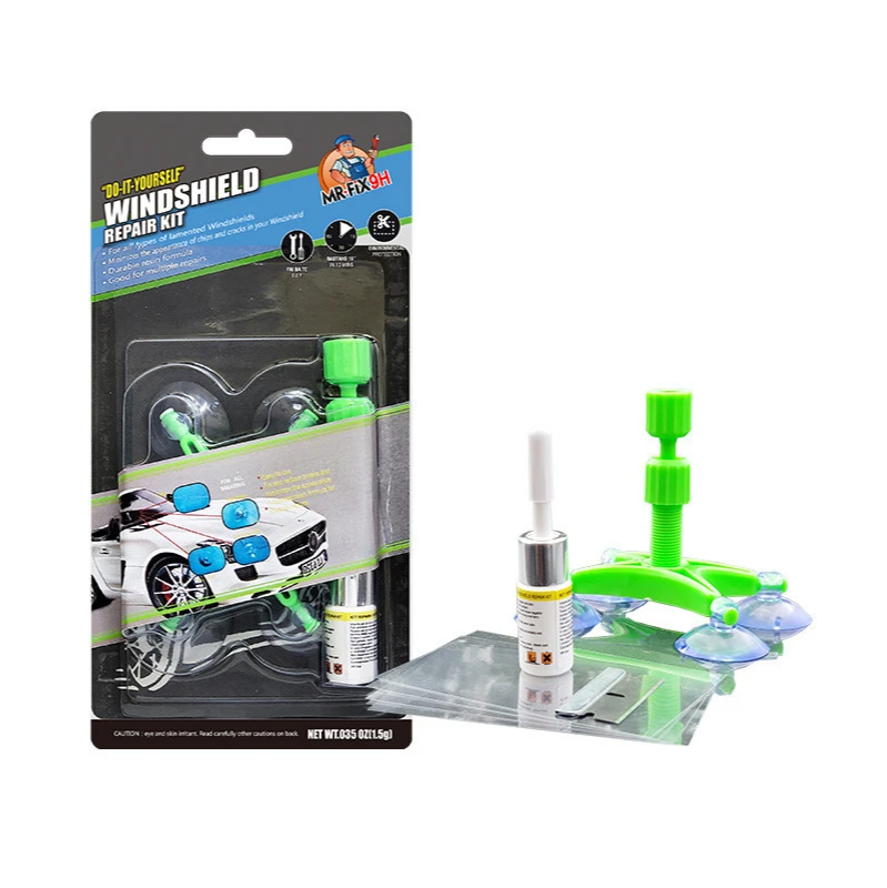 

Rovtop Car Styling Windshield Repair Kit Car Window Repair Tools Window Glass Curing Glue Auto Glass Scratch Crack Restore Kit