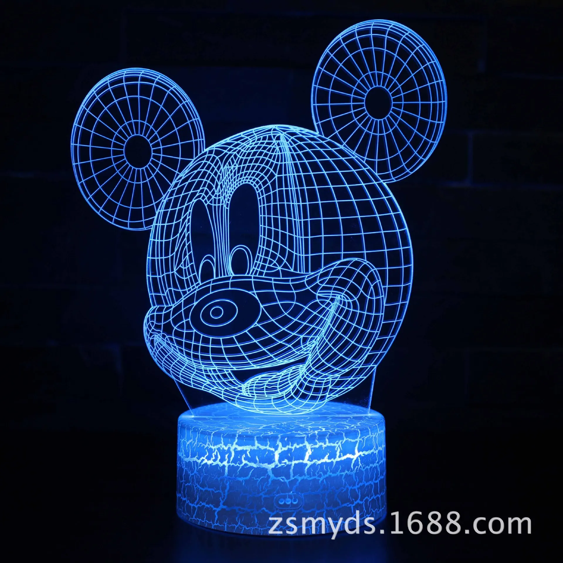 

Disney Cartoon Mickey Minnie 3D Creative Table Lamp Valentine's Day Colorful LED Visual Light Gift Night Light Birthday Gift