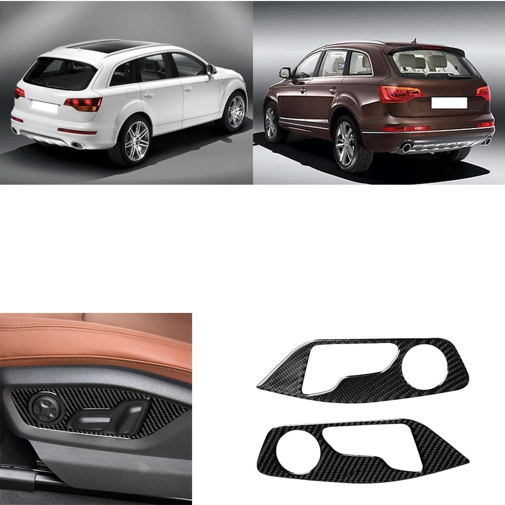 2 шт./компл. наклейка на ручку сиденья s Обложка отделка из углеродного волокна