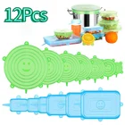 Прямая поставка, кухонные универсальные аксессуары, силиконовые многоразовые крышки для упаковки продуктов, чашек, кастрюль, силиконовые эластичные крышки, кухонная посуда