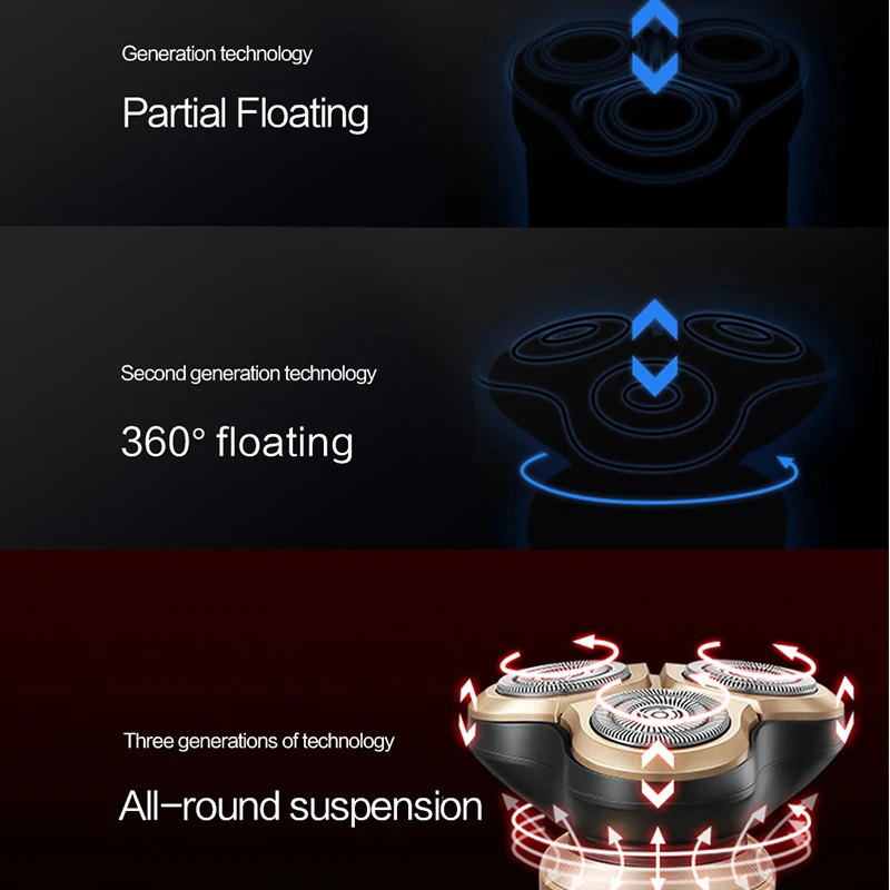 Бритва SOOCAS электробритва Мужская электрическая триммер 3D с аккумулятором Type C