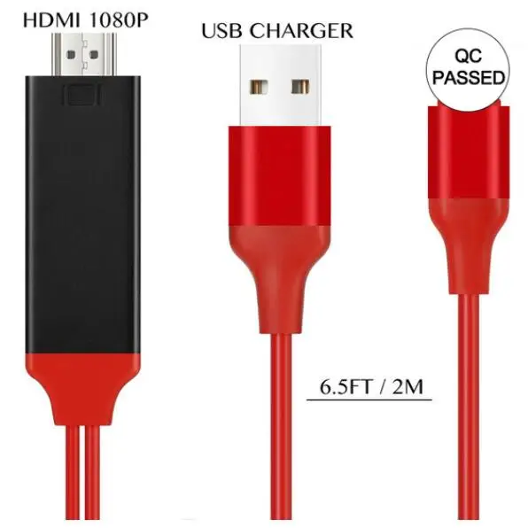 Кабель HDTV 1080P цифровой AV адаптер для Iphone к совместимым с HDMI - Цена: 412.36