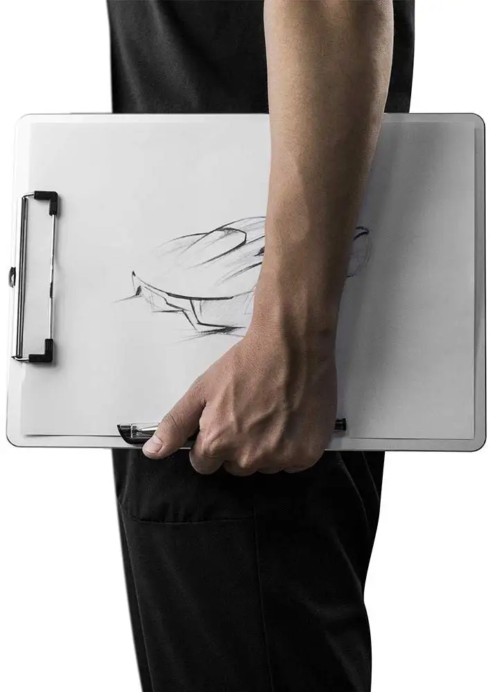 

Aluminum Clipboard with Strong & Durable Metal Clip, 8.8x12.4inches Letter Size File A4 Aluminum Binder Holder for Office School