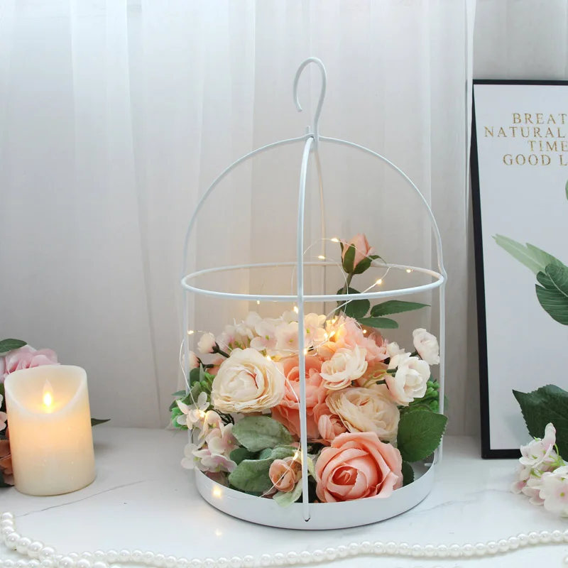 Металлическая перцель цветочный горшок Набор держателей для растений помещения