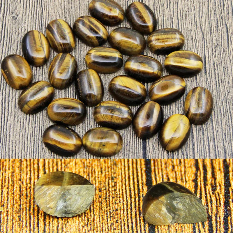 Овальный Природный камень тигровый глаз кольца для Для женщин Винтаж цветок