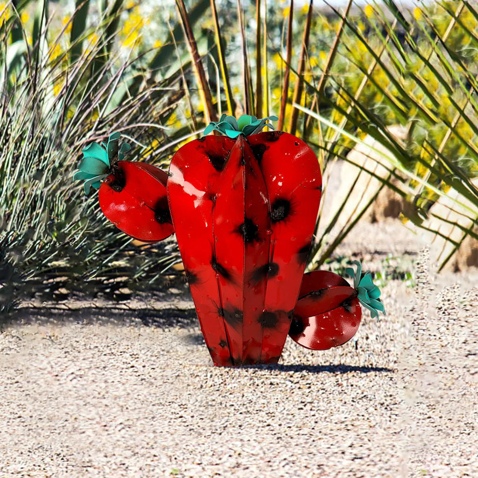 

decoracin Mexican Metal Art Metal Cactus Sculpture Garden Yard Sculpture Home Decor decoration salon