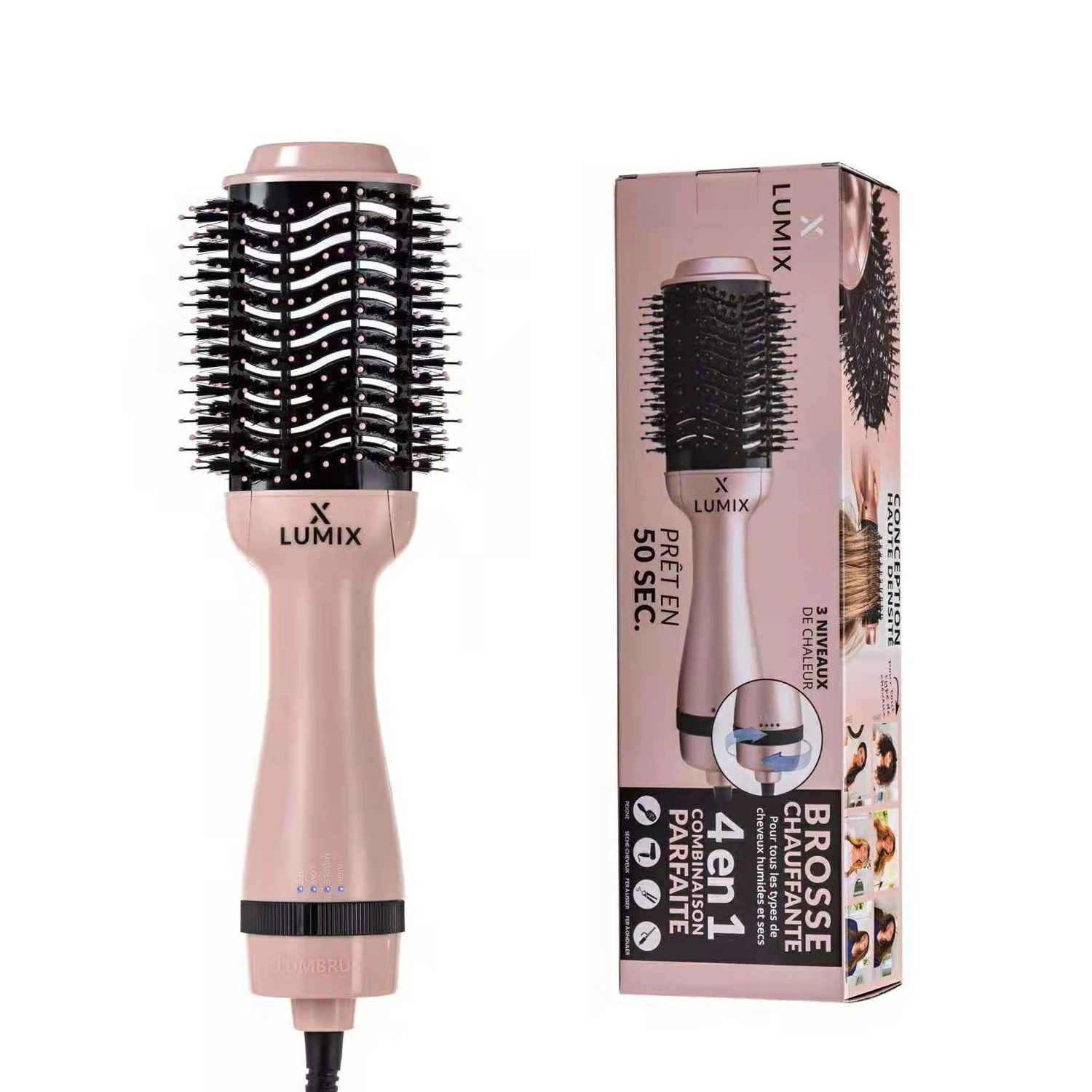 Фен для волос выпрямитель щетка с одним шагом и горячим воздухом расческа объема