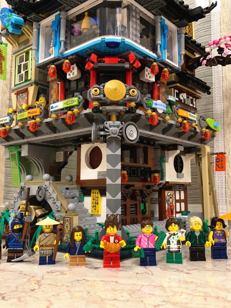 Ninjago город мастера Spinjitzu Совместимость с Legoset 70620 светодиодный свет строительные