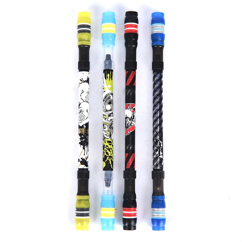 

Non Slip Cool Spinning Pen Champion Spin Rolling Ballpoint Pen Finger Playing Gaming Creative Black Gel Pen Toy For Kid
