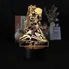 Атмосферный светодиодный ночник Genshin Impact Kamisato Ayaka, акриловая настольная лампа, подарок для детей, ночсветильник с управлением через приложение, аниме