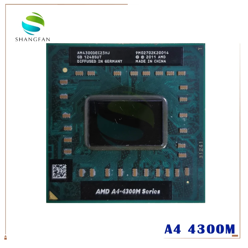 AMD ноутбука Тетрадь Процессор процессор A4 4300M 2 5 ГГц разъем FS1 4300 м AM4300DEC23HJ