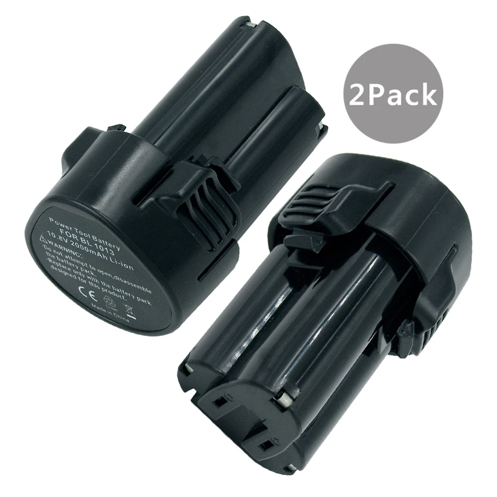 Литий ионная аккумуляторная батарея для Makita 2 шт. 10 8 В 2000 мАч 12 Ач BL1013 BL1014 LCT204 DF330D
