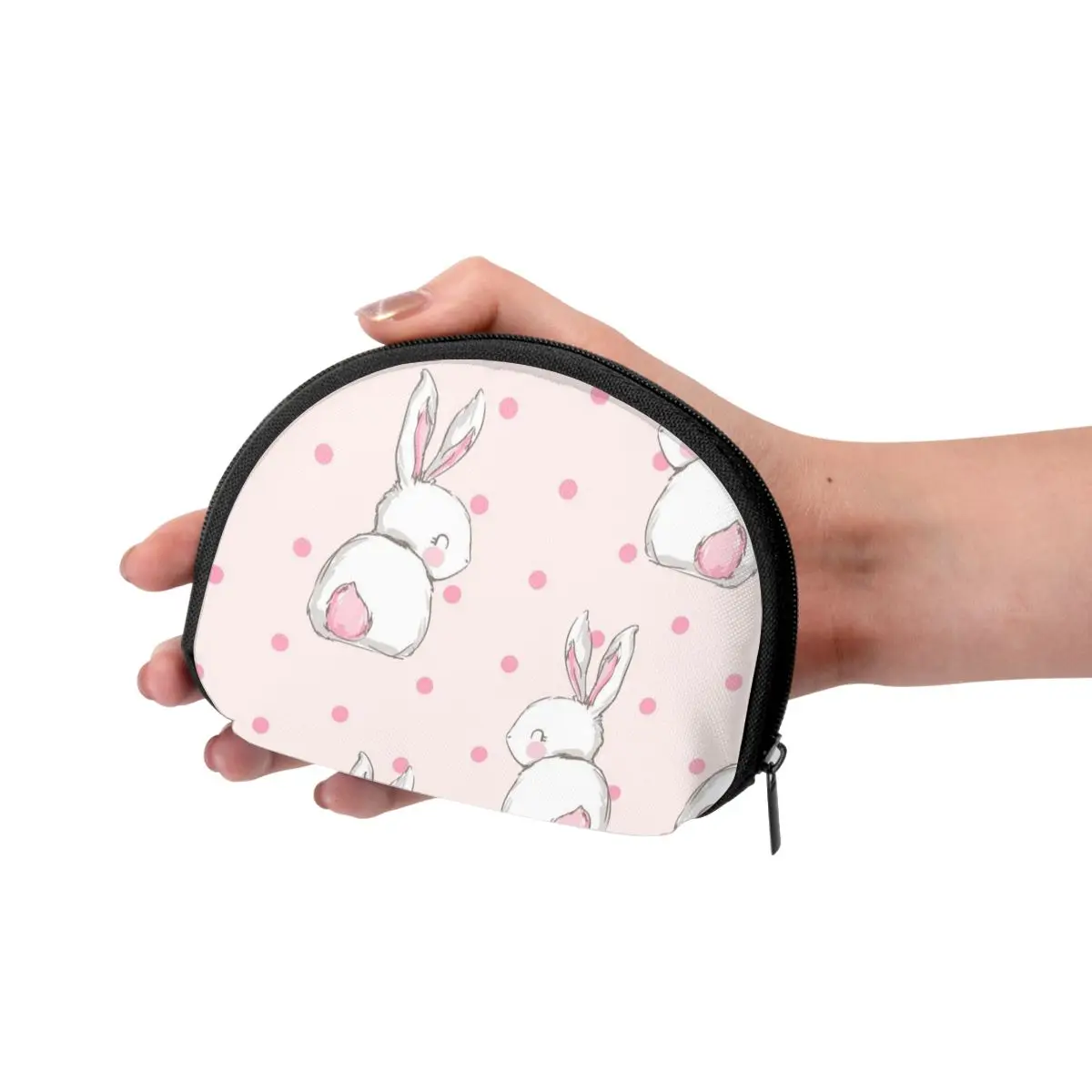 

Cute Rabbit Print Coin Purse Women Wallet Key Storage Bag Creative Zipper Card Holder Pouch For Women Wallets Zipper Purse