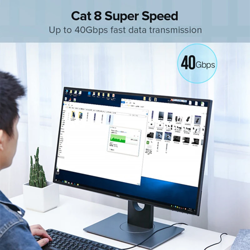 Cat8 Ethernet-кабель RJ45 8P8C SSTP 40 Гбит/с | Электроника