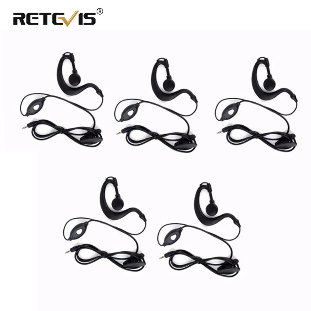 

5pcs 1-Pin 2.5mm Jack PTT MIC Earpiece For RETEVIS RT-388 RT-628 RT31 RT32 RT35 Kids Walkie Talkie J9109A