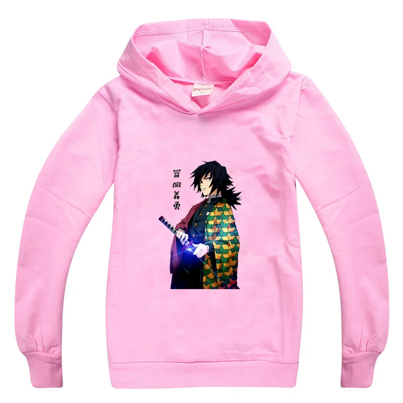 

Active Demon Killer Hoodie Kids Long Sleeve Top Oversized Anime Pullover Baby Boy Clothes Sweatshirt Kimetsu No Yaiba Clothing