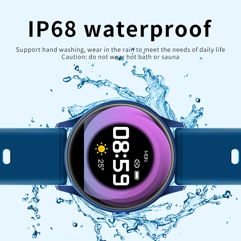 Wearpai C009 полностью умные часы с сенсорным экраном для Android iOS IP68 Водонепроницаемый