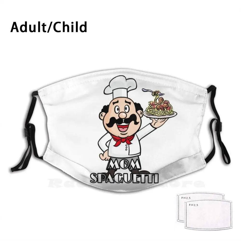 

Мам спагетти шеф-повар смешной принт многоразовая фильтрующая маска для лица рэп музыка хип-хоп рэп тонкий темный смешной довольно модный