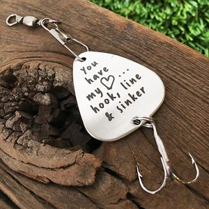 Рыболовный крючок пользовательское имя брелок для пар, Нержавеющаясталь гравированный брелок на ключи в форме буквы индивидуальный брелок подарок парню, аксессуары