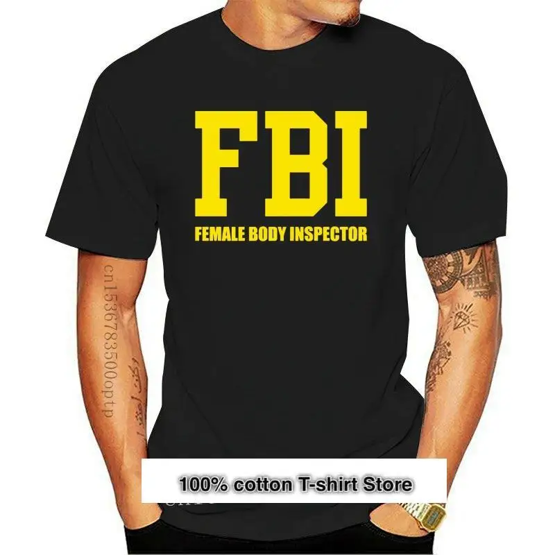 

Camiseta azul marino del nuevo FBI para mujer, divertida, para fiesta de despedida de soltera