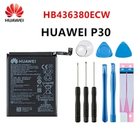 100  Orginal Huawei HB436380ECW 3650mAh Battery For HUAWEI P30 ELE-L09 ELE-L29 ELE-AL00 ELE-TL00 Mobile Phone Batteries Tools