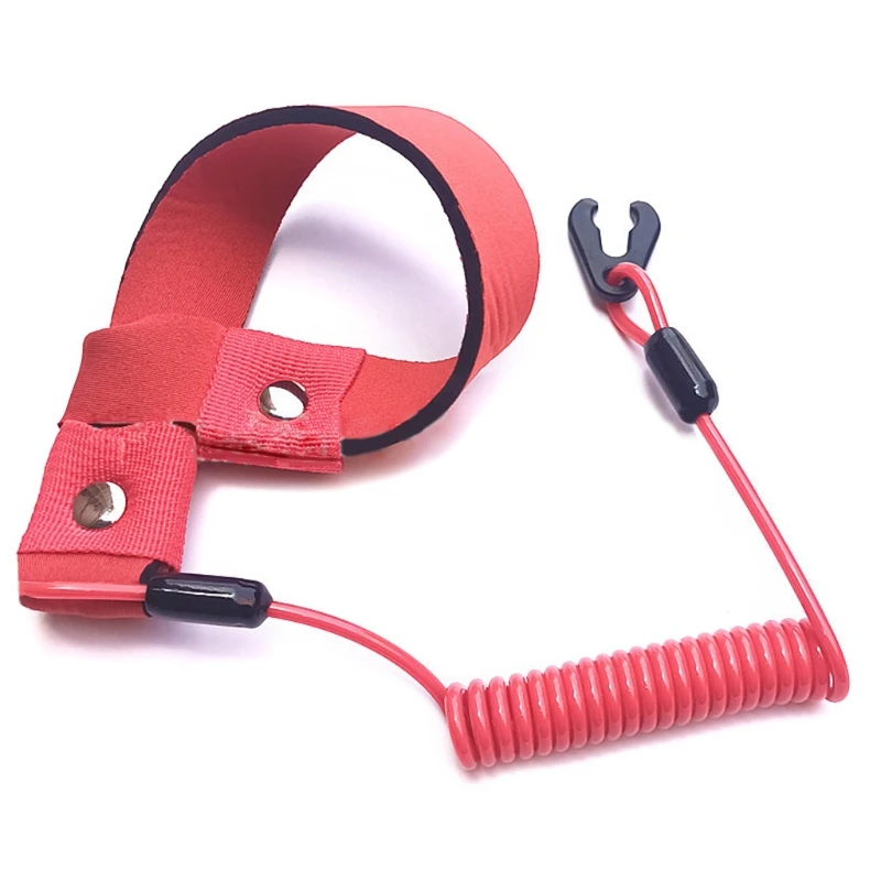 Universal Safety Boat Motor Lanyards 2Pcs Stop Kill Cord Belt Engine Emergency Tether 37JE |
