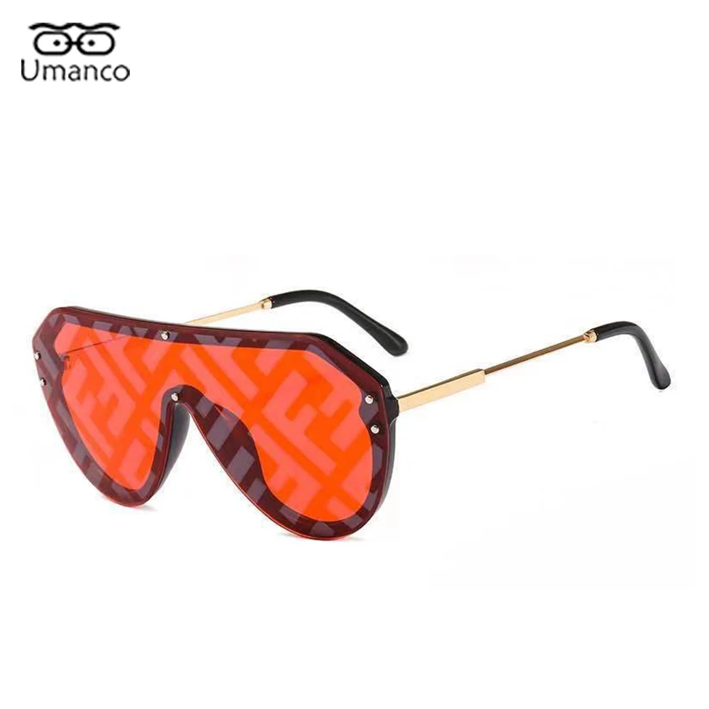 

Conjointly Oversized Sunglasses for Women Men with Metal Glasses Leg AC Lens Male Goggles Anti UV Wind Biking Outdoor Eyeglasses