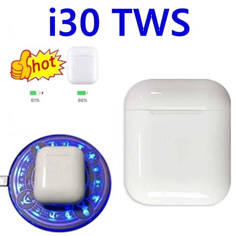 PO P UP i30 TWS i30 i 30 tws беспроводные наушники для зарядки Bluetooth наушники PK i7s i12 i20 для iPhone Xiaomi samsung наушники