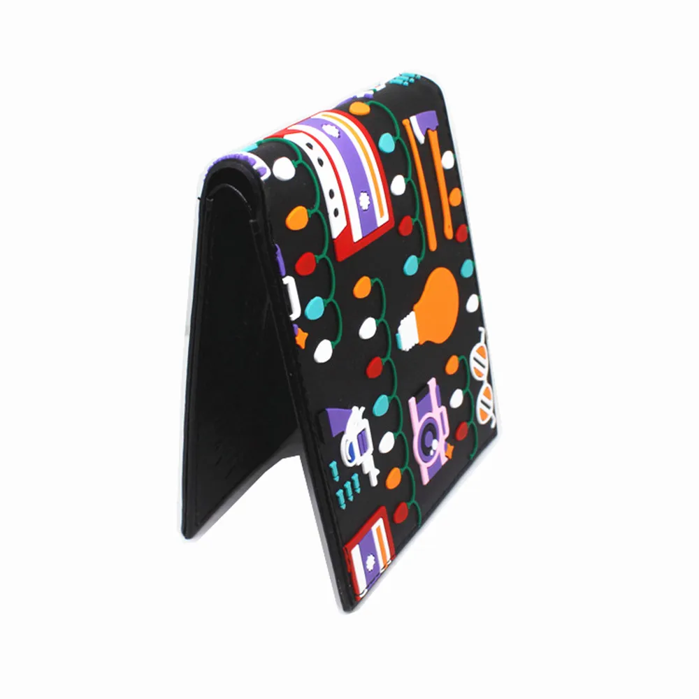 

Cartoon Stranger Things PVC Wallet Bifold Short Photo Card Holder Boys Girls zip Coin Pocket Purses Unisex Casual moneybag Otaku