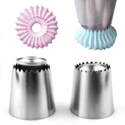 2 шт. Султан трубка русская выпечка наконечник глазировки Stainlessl Сталь сопла большой глазури трубопроводов сопла Кекс инструмент для выпечки