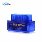 Лидер продаж! OBD mini ELM327 Bluetooth OBD2 V2.1 автоматический сканер OBDII 2 Автомобильный ELM 327 Тестер диагностический инструмент для Android Windows Symbian
