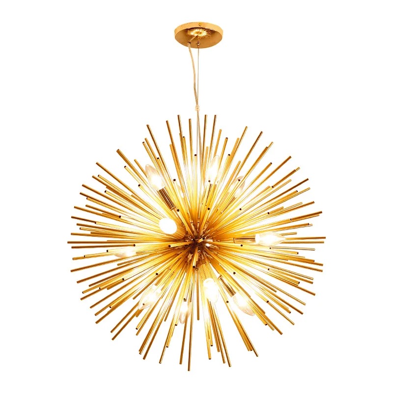 

Nordic postmodern living room bedroom dining room chandelier golden dandelion cafe clothing store chandelier LB12701