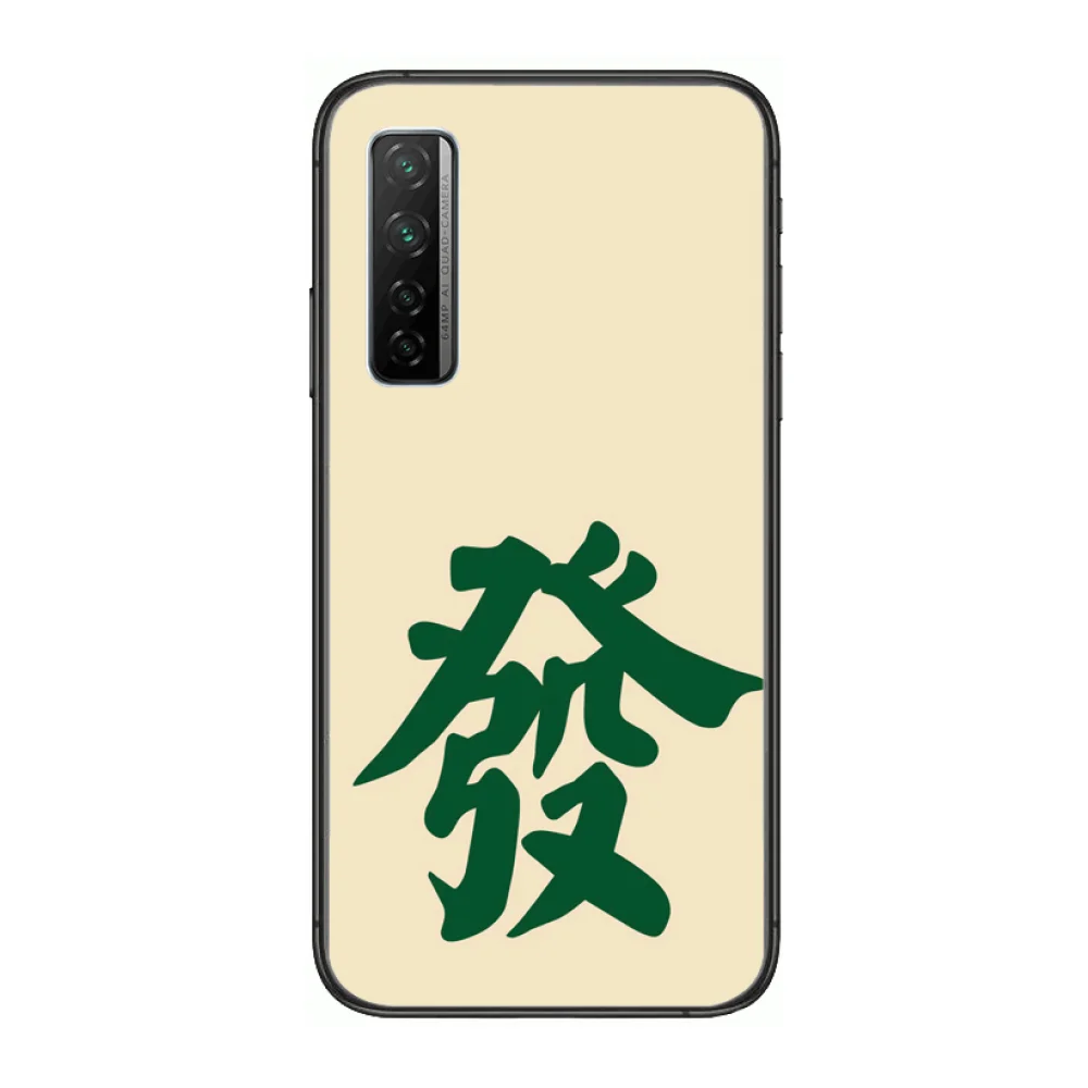 

Creative Chinese characters Phone Case For Huawei Nova p10 lite 7 6 5 4 3 Pro i p Smart ZBlack Etui 3D Coque Painting Hoesje