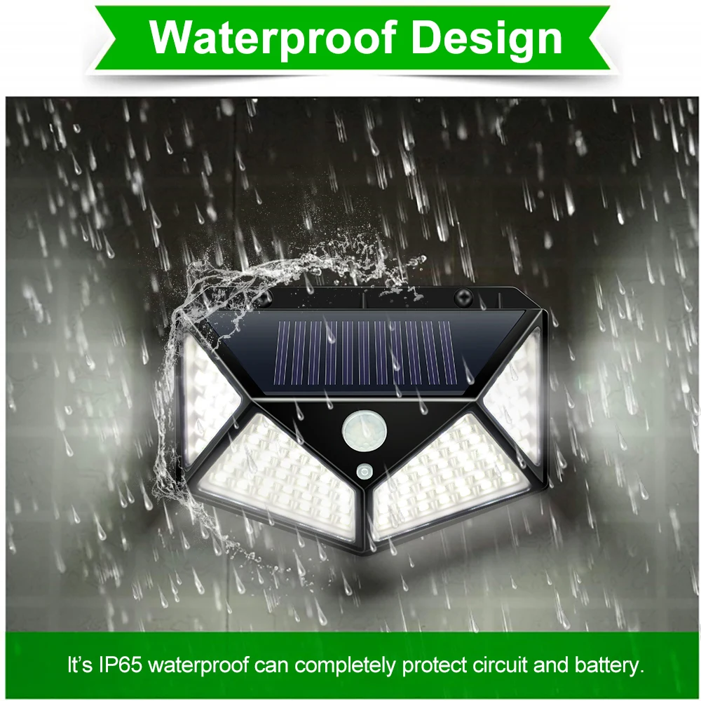 

OUTSIDE LED Solar PowerLight 120 Degree Angle Motion Sensor Solar Wall Lamp Outdoor Waterproof Garden Yard Lamps