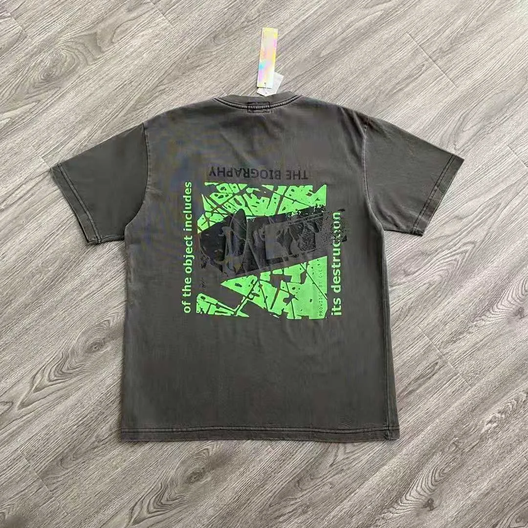 

Мужская и женская футболка с принтом, зеленая дышащая футболка большого размера