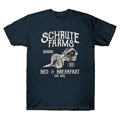 

Schrute Farms Bed and Breakfast Retro Vintage Men's T-Shirt Office Dwight Tee