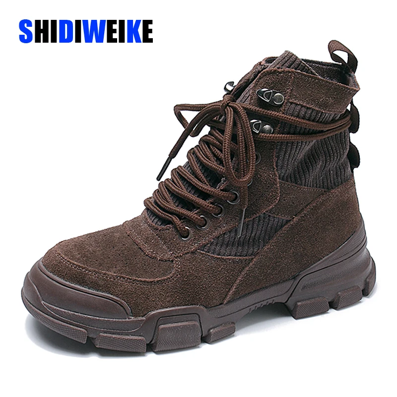 2019 женские ботильоны теплые водонепроницаемые зимние ботинки плюшевые