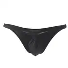 Мужские трусы брифы из вискозы, черные Бесшовные дышащие сетчатые трусы, прозрачное Удобное Мягкое Нижнее белье с заниженной талией, новинка 2021