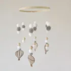 Скандинавский декор для детской комнаты, подвесной мобиль для детской кроватки, подвесной декор, детский помпон, звезда, облако, подвесной декор для комнаты, подарок для новорожденных